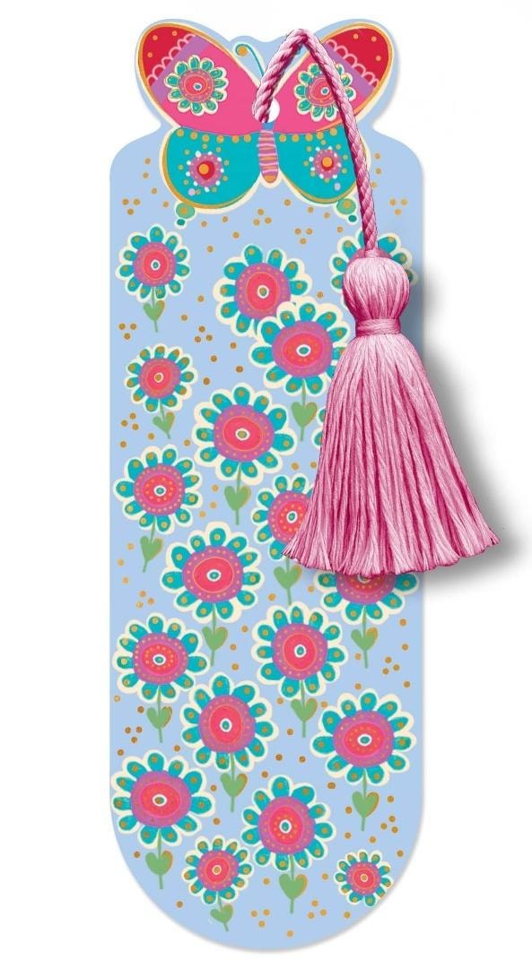 Bookmark with tassel Flowers - ideal for book lovers