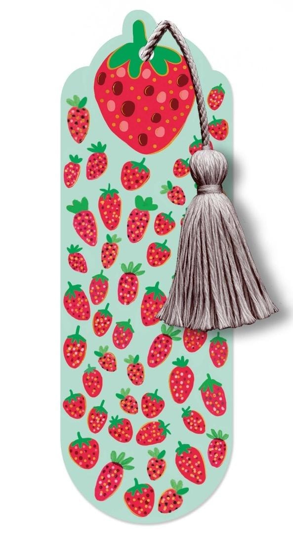 Henry Bookmark with tassel Strawberries - ideal for books
