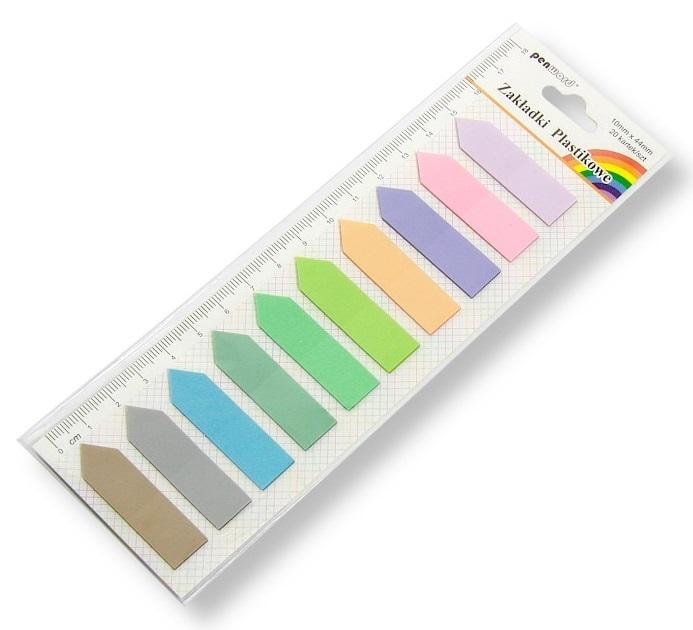 Penword Index Tabs 12x44mm - 10x20 pieces Plastic