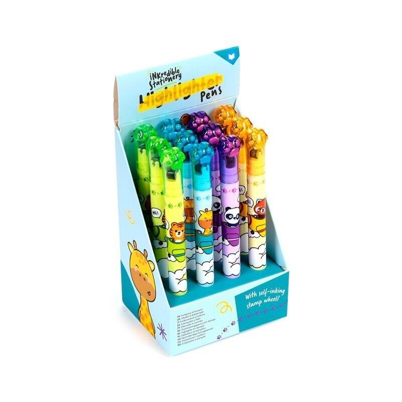 Adoramals Highlighters and stamps 2in1 - creative set of 12
