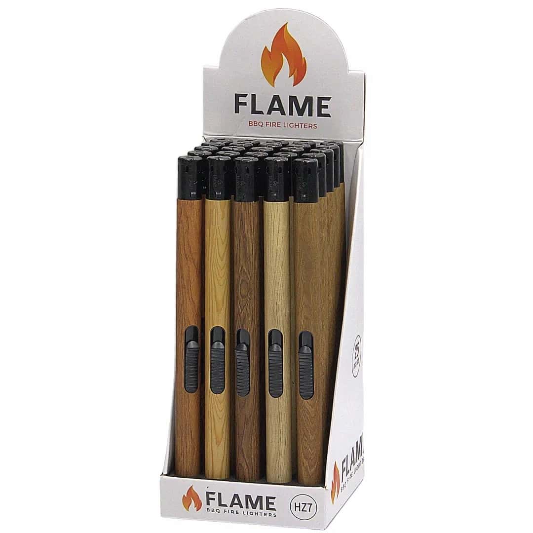 Partne Gas lighter imitating wood - elegance in every detail