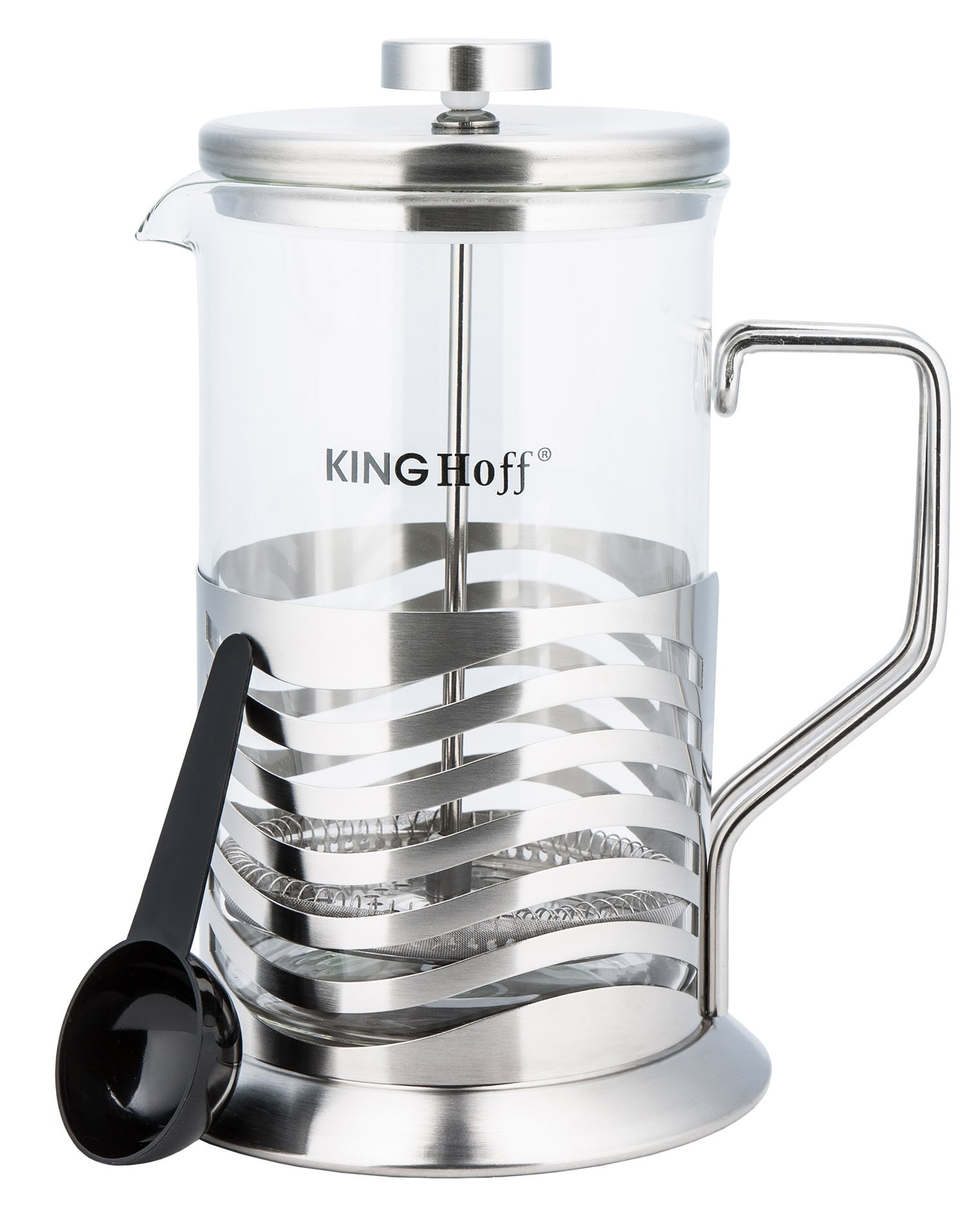 Kinghoff French Press 0.35 l - perfect for brewing coffee and tea