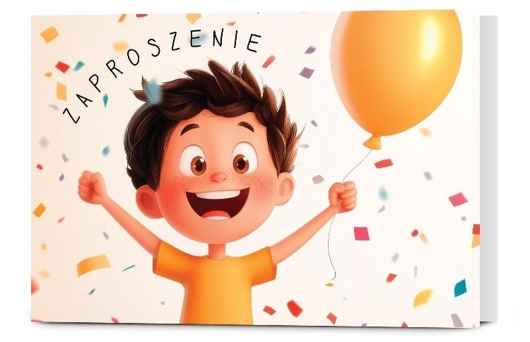 Pan Dragon Birthday Invitations with Envelopes - 10 Pieces