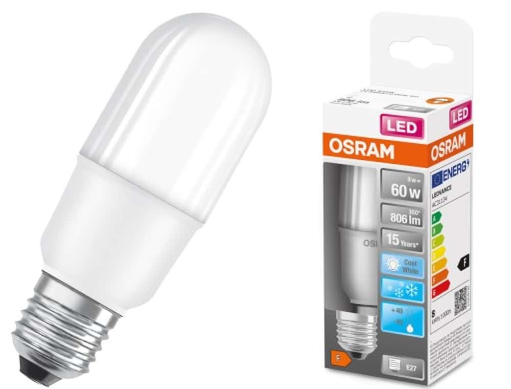 OSRAM LED Bulb 8W E27 4000K STICK - perfect for any interior