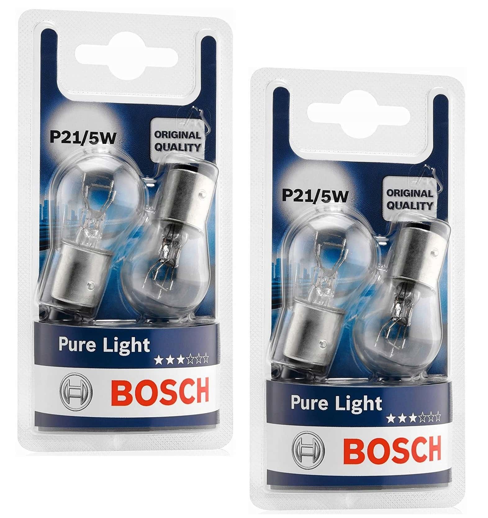 Bosch Bulbs P21/5W Pure Light 12V - 2 pcs for Your Car