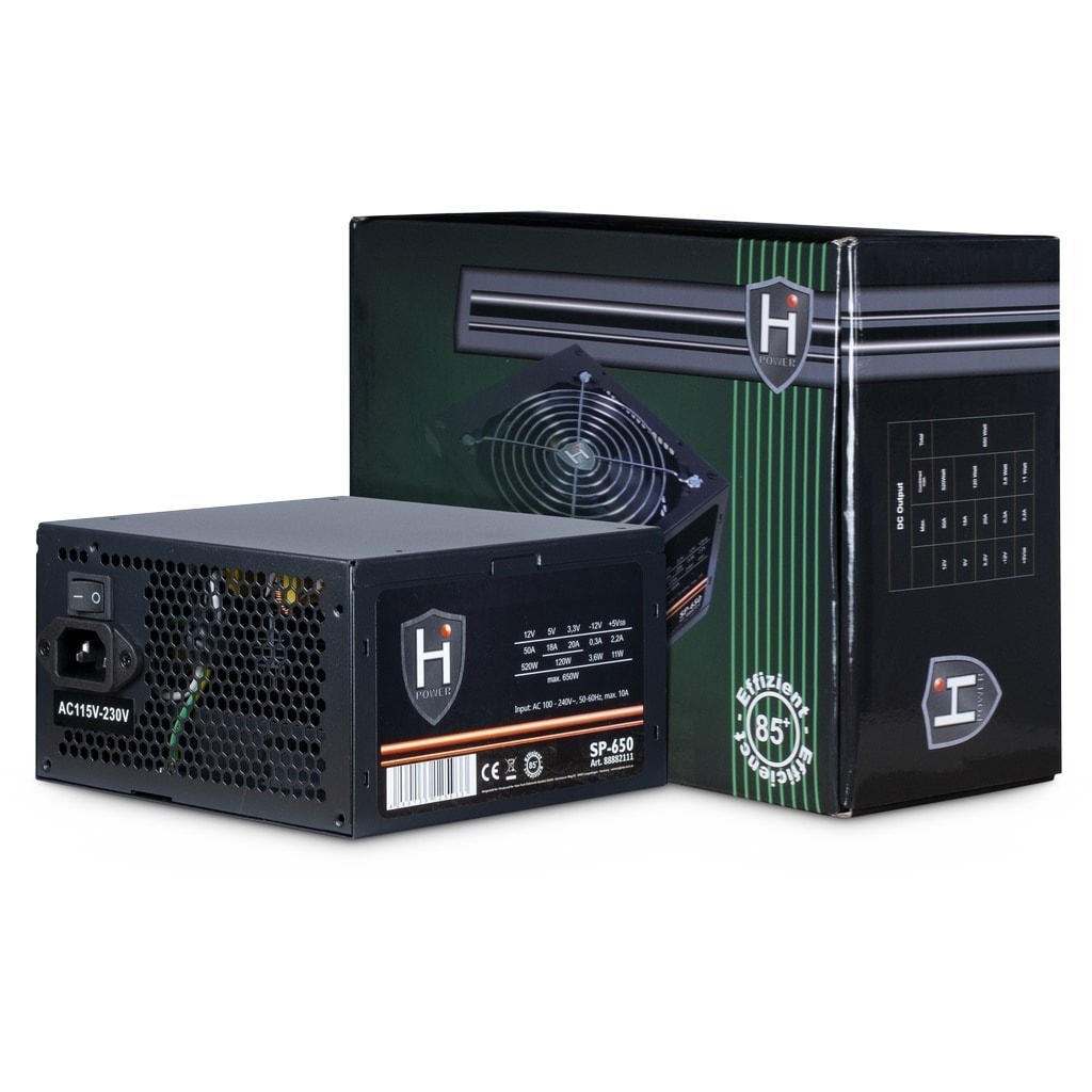 Inter-Tech HIPOWER SP-650 650W - Computer Power Supply for Demanding Users