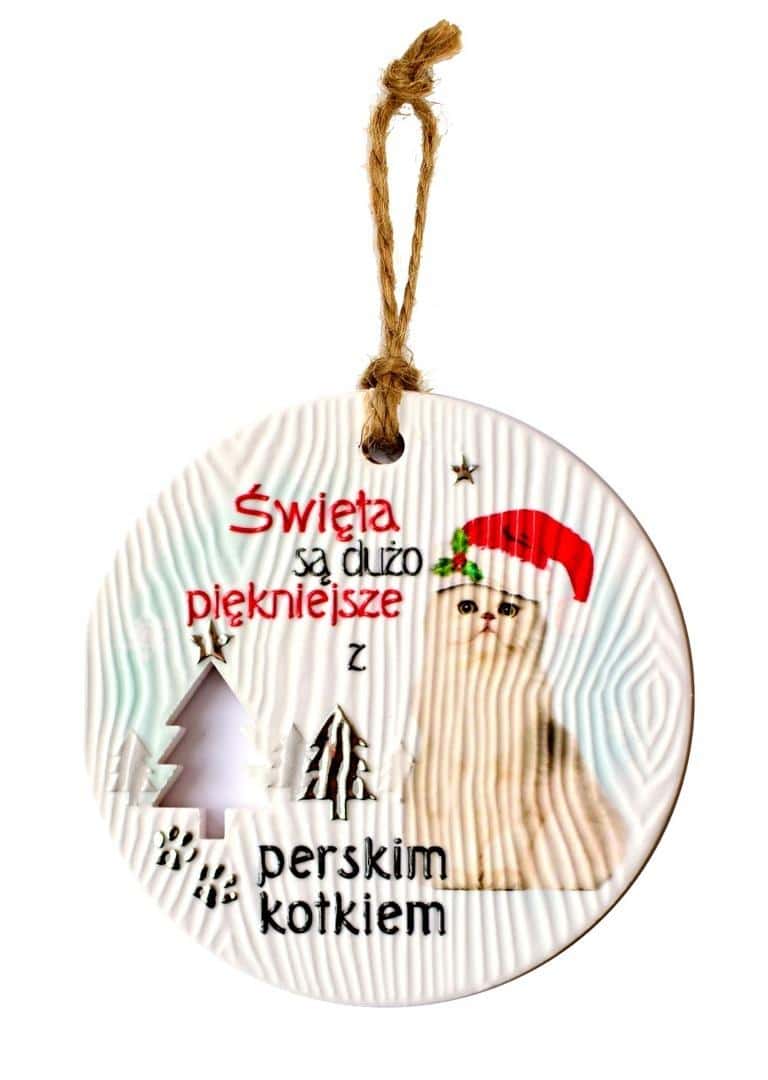 Persian Cat Pendant CEZ-041 - charming decoration for cat lovers
