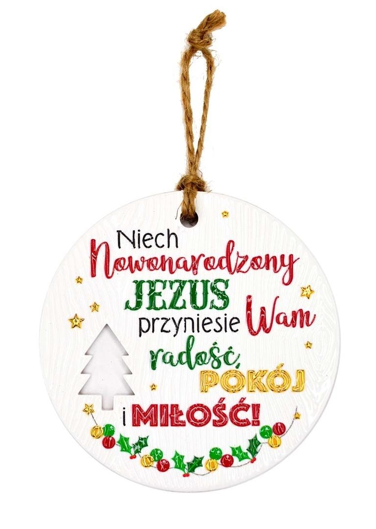 Kukartka Ceramic Pendant Joy Peace - perfect gift