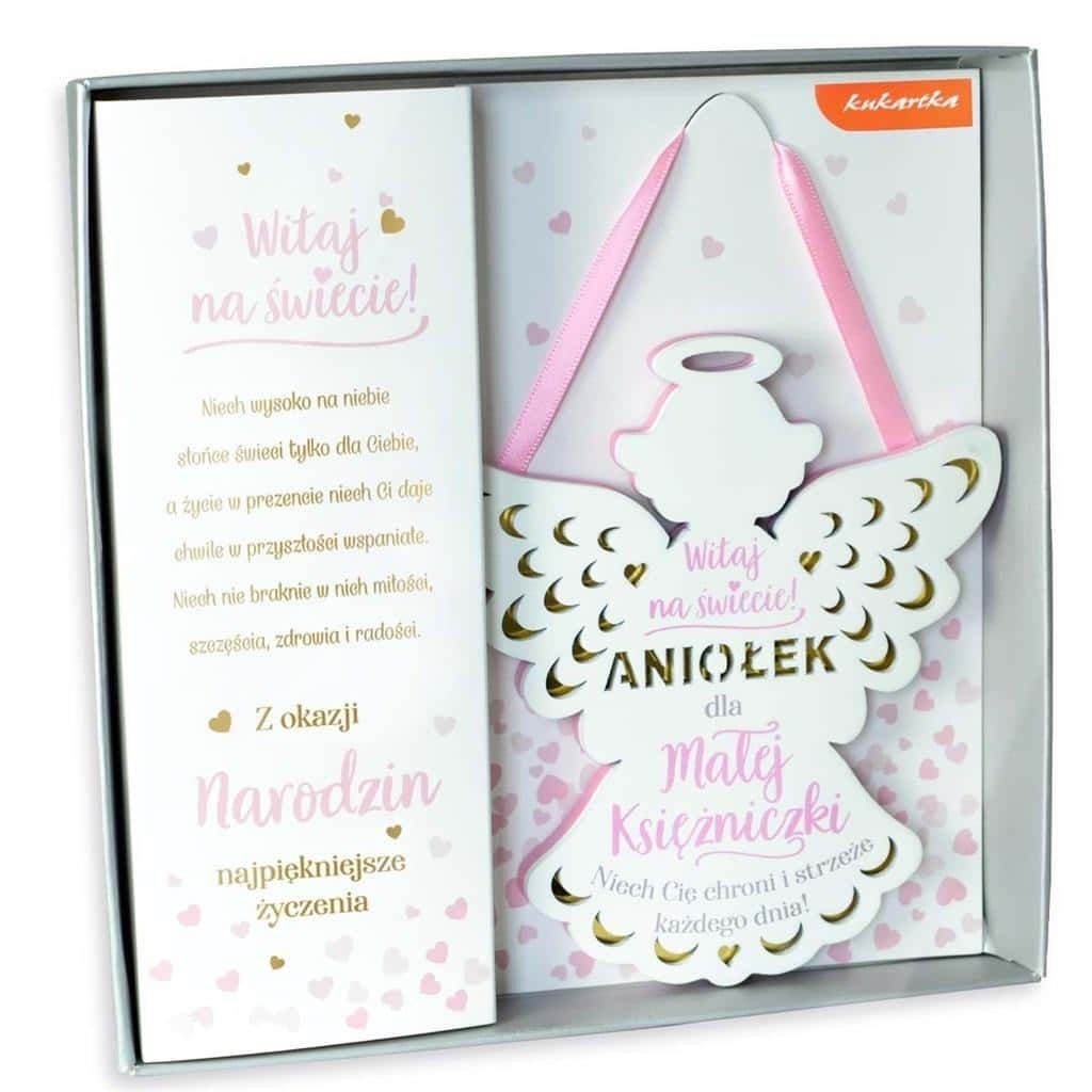 Kukartka Pendant Angel Birth ZOP-001 - perfect gift for birth