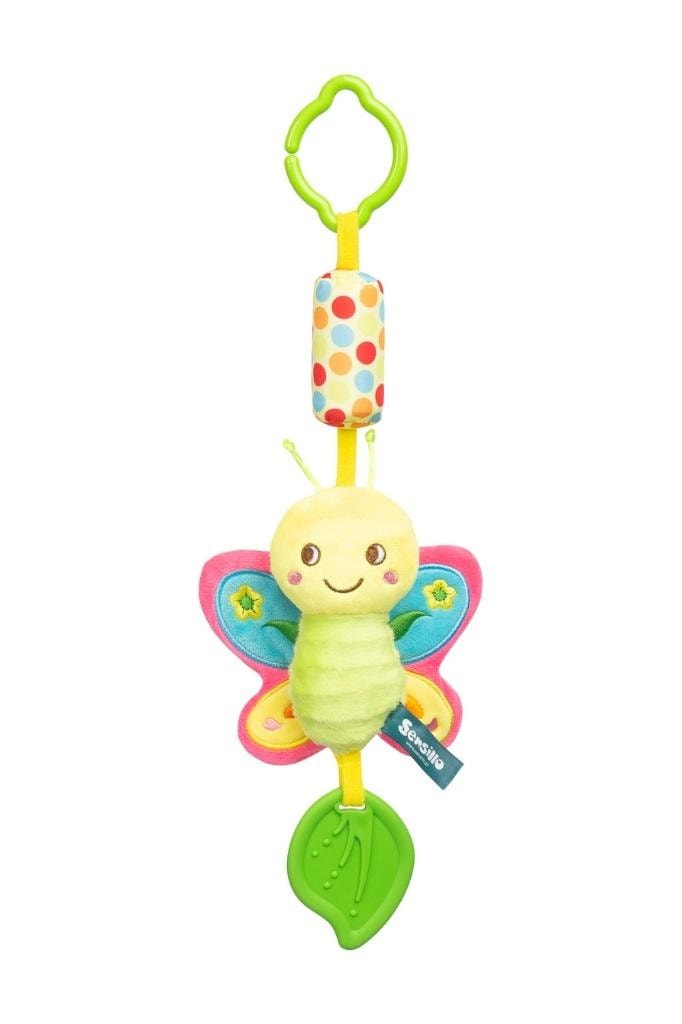 Sensillo Stroller Toy Butterfly - colorful plush toy for babies