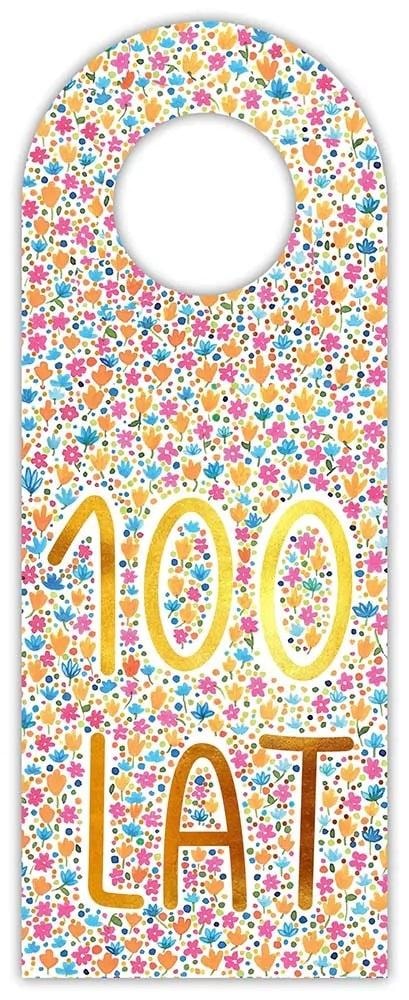 Bottle tag - 100 years flowers - perfect gift