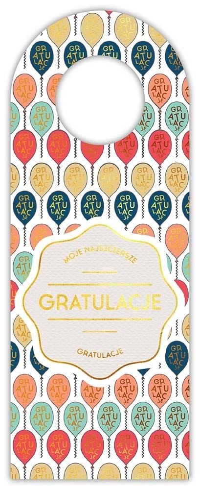 Henry Bottle tag - Congratulations Balloons - perfect addition to the gift