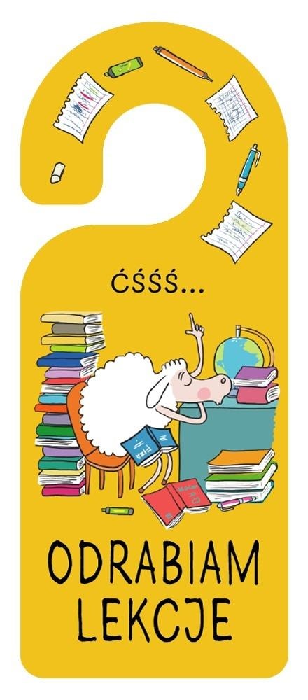 Henry Door hanger Odrabiam - ideal for studying