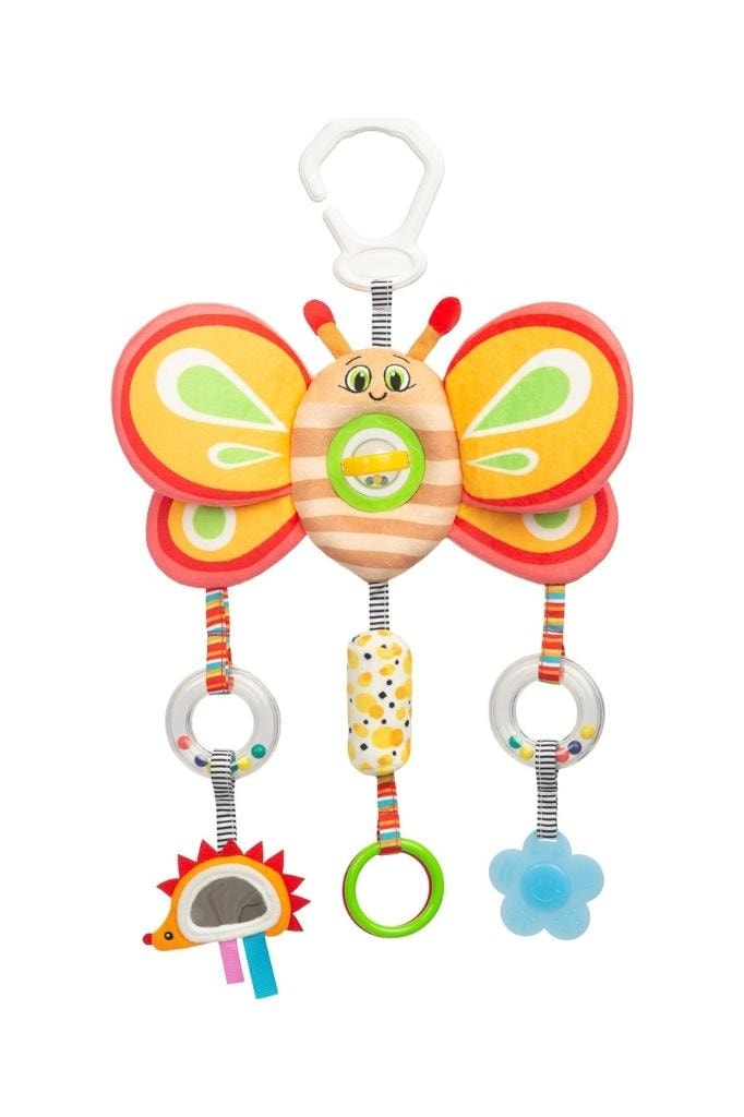 Travel Toy Butterfly - Educational Pendant for Babies