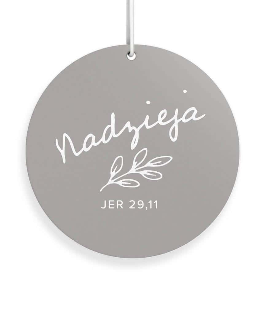 Hope Air Freshener - Lavender car air freshener with a message