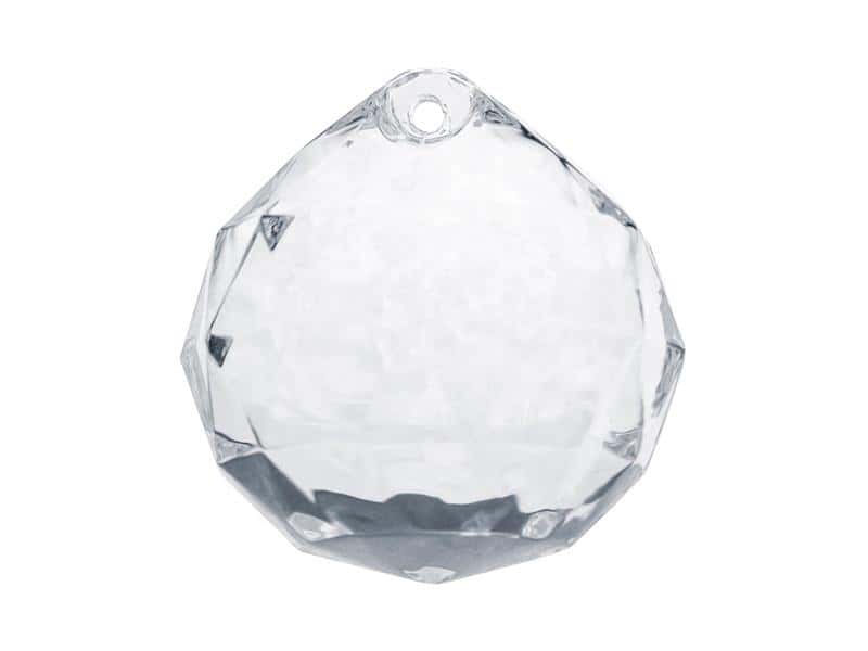 PartyDeco Crystal Pendants Balls Colorless 32x34mm 5pcs