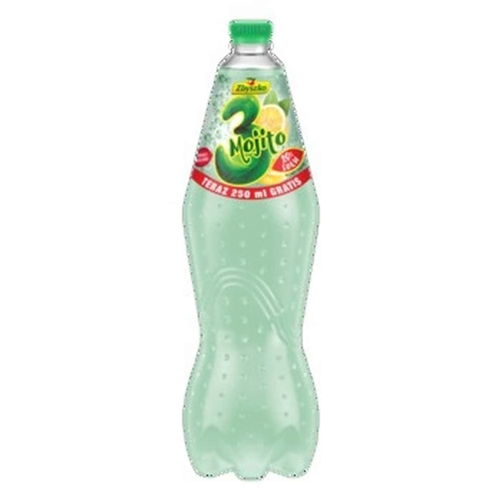 Zbyszko 3 Mojito - Refreshing carbonated drink with mint and lemon 1.75L - perfect for hot days!