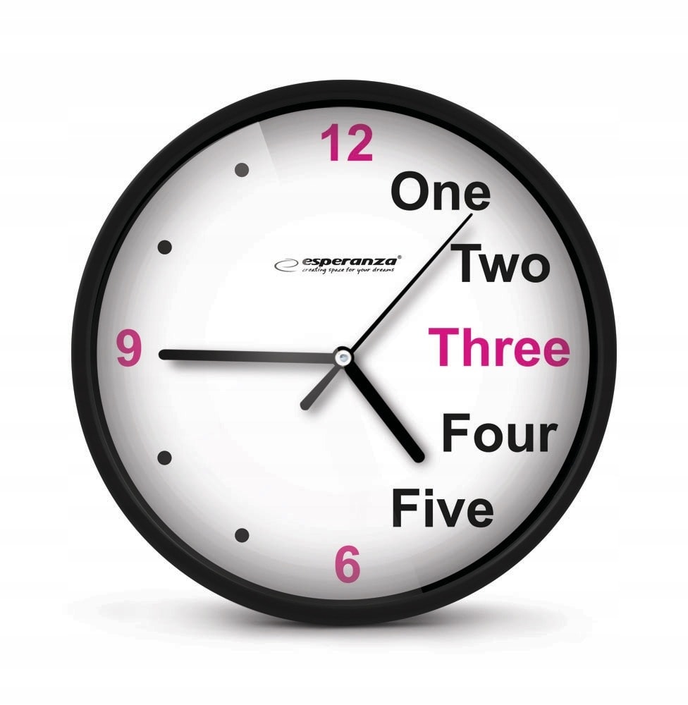 Esperanza Prague Wall Clock Black - Minimalist addition to your home