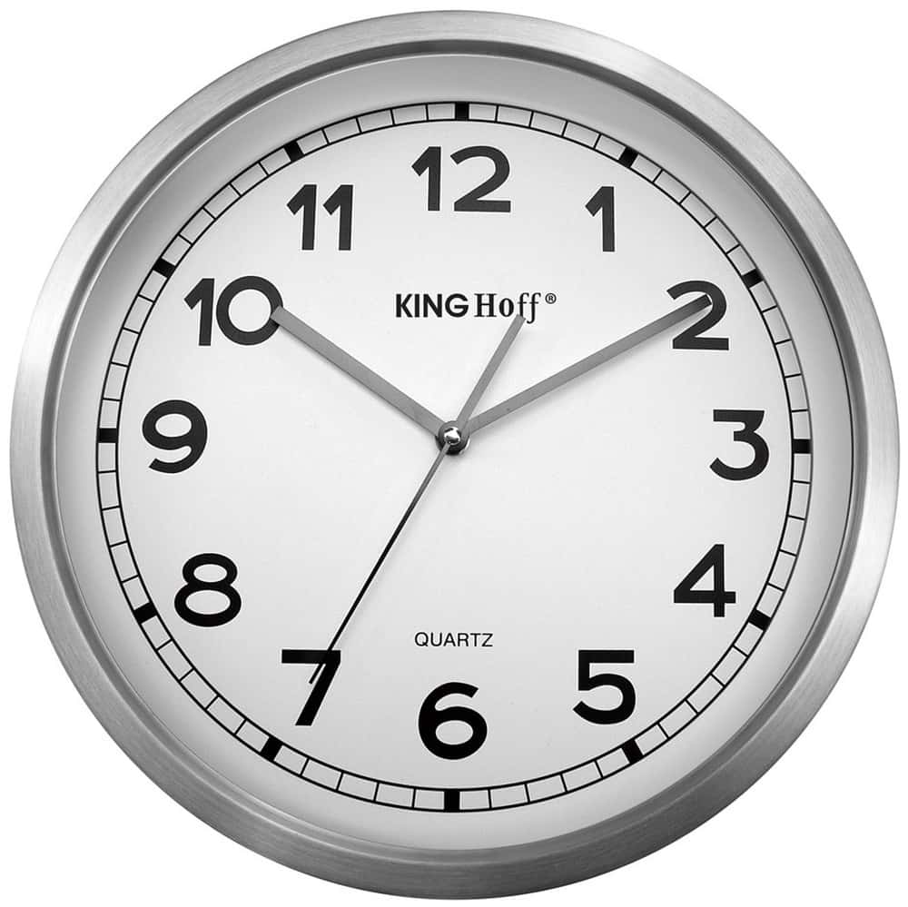 Kinghoff Wall clock stainless steel Ø30cm - perfect for any interior