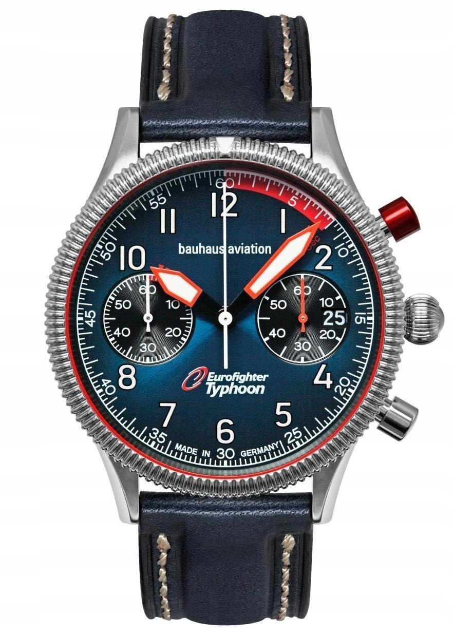 Bauhaus Aviation Eurofighter Watch 25763, 41mm - Classic Design
