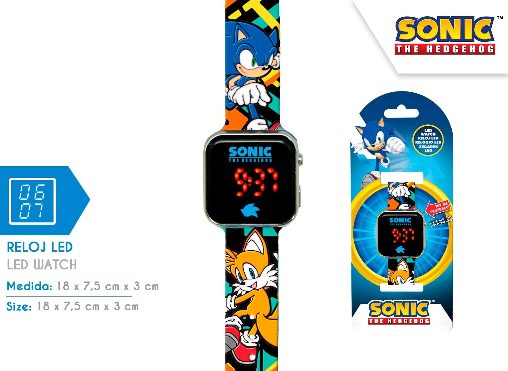 Sonic LED Digital Watch with Calendar SNC4228M - perfect gift for kids!