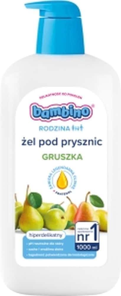 NIVEA Bambino Family Shower Gel Blackberry & Raspberry 1L - Gentle on baby's skin