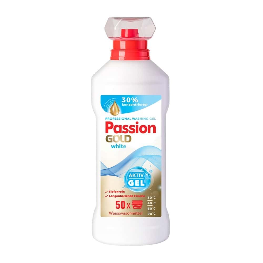 Passion Gold Laundry Gel 2L - Effective for white laundry