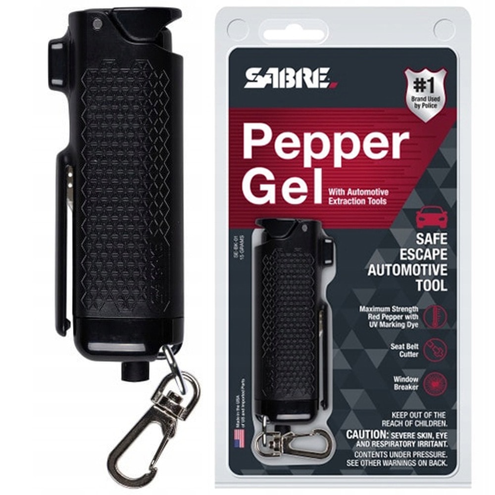 SABRE Red Safe Escape 3-in-1 - Pepper spray gel with alarm and flashlight