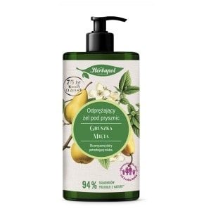 Herbapol Shower Gel Pear & Mint - relaxing aroma for everyday use