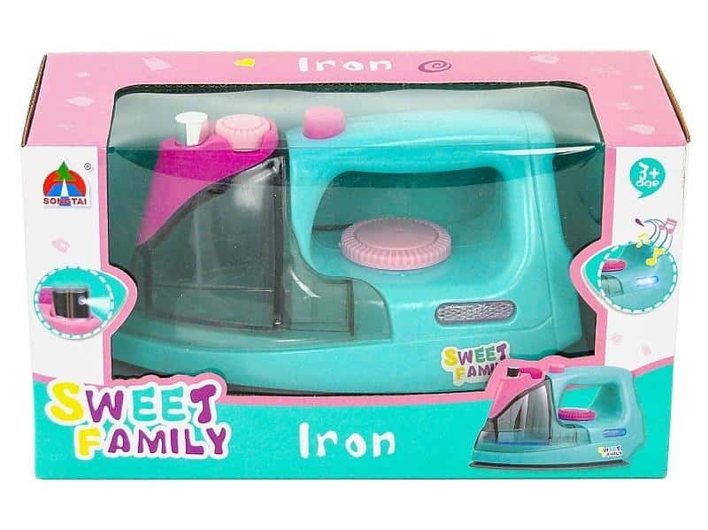Battery-operated iron with light and sound - perfect for playing house