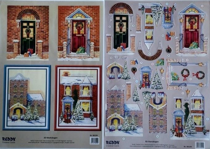 Galeria Hobby Set of 2 A4 3D die-cut sheets - ideal for scrapbooking