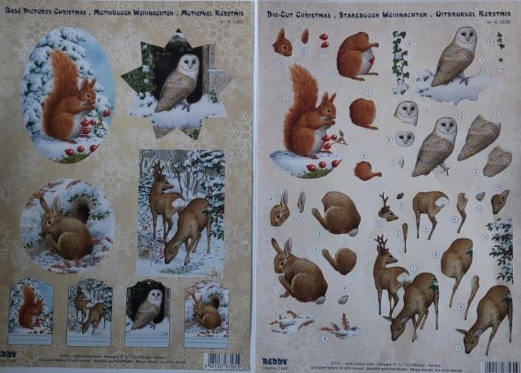 Galeria Hobby Set of 2 A4 sheets 3D die-cut - ideal for Scrapbooking