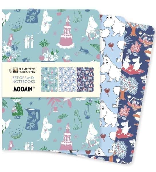 Moomin Classics - Set of 3 MIDI Notebooks with motifs