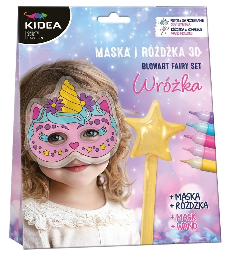 Kidea 3D blowart fairy set - create your own magic figure
