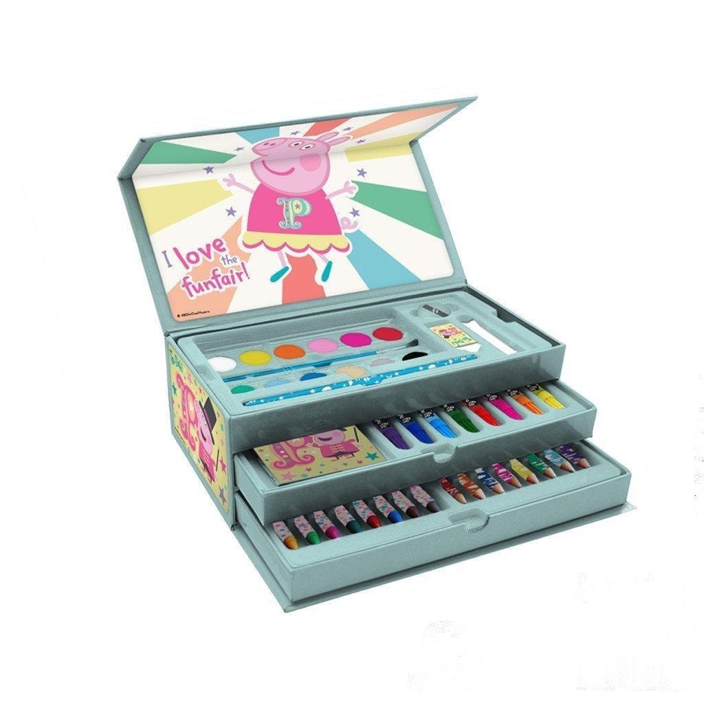 Peppa Pig Art Set in Suitcase - Develop your child's creativity!