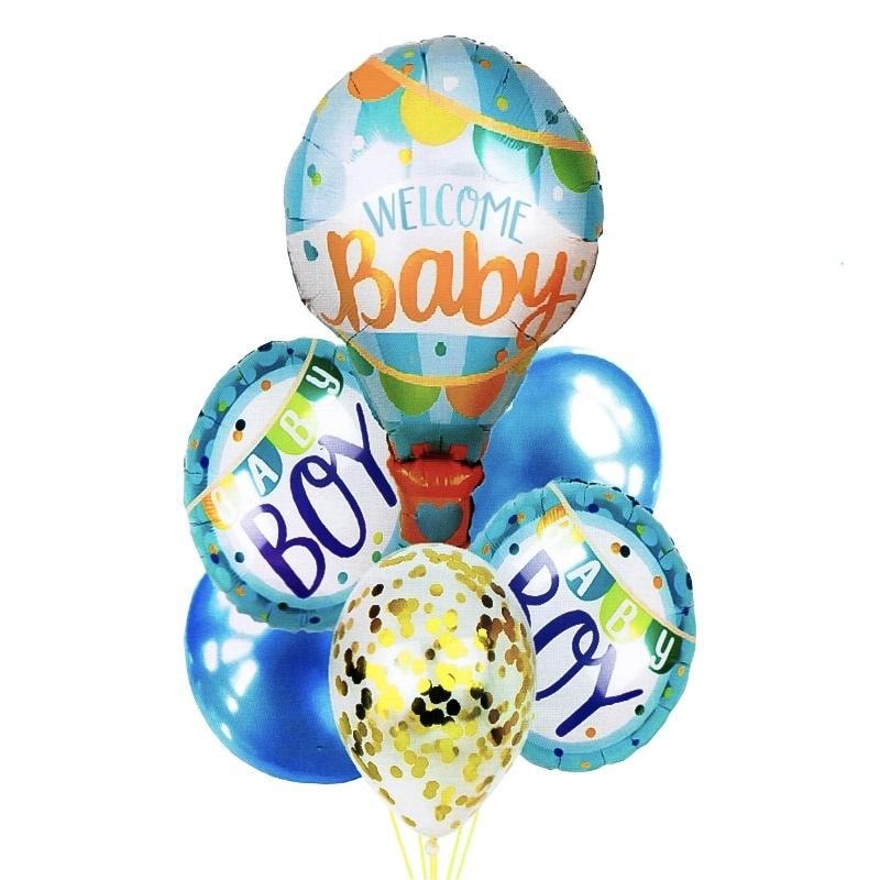 GoParty Balloon Set Baby Boy - the perfect decoration for baby showers