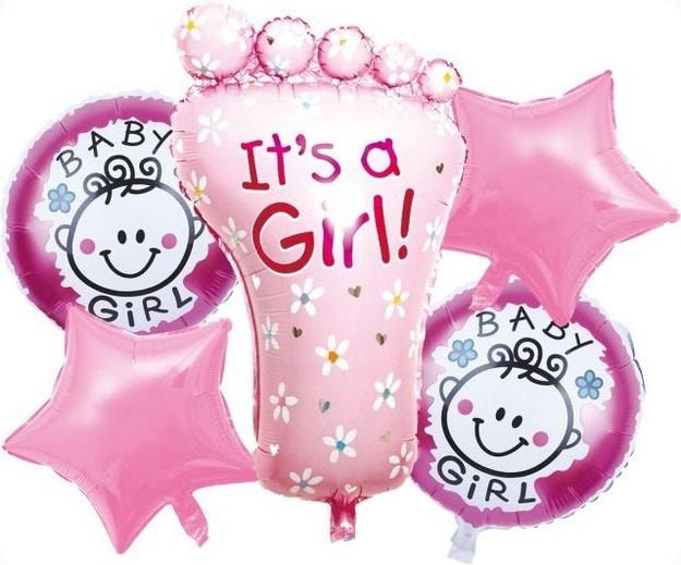 GoParty Balloon set for girl 6 pieces