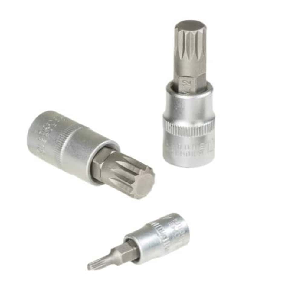 Bit set pin wrenches - 12-point CrV wrenches 8 pcs.