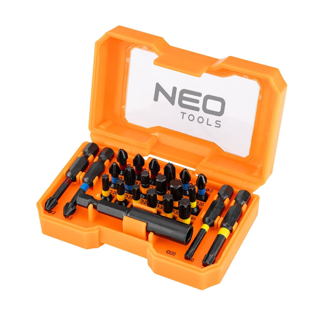 NEO TOOLS Bit set 23 pieces - reliable helper in every workshop