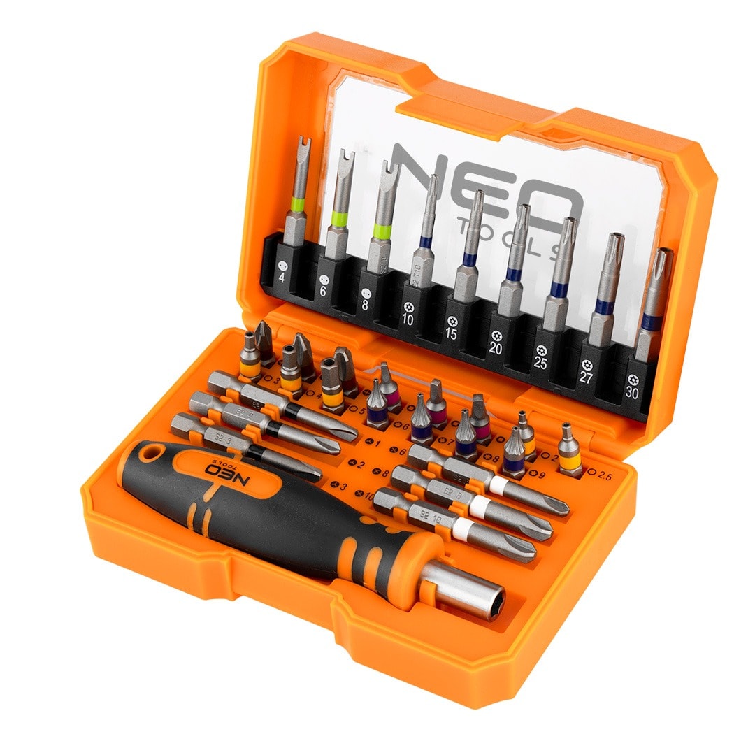 NEO TOOLS Bit set 31 pieces - reliable helper in every workshop