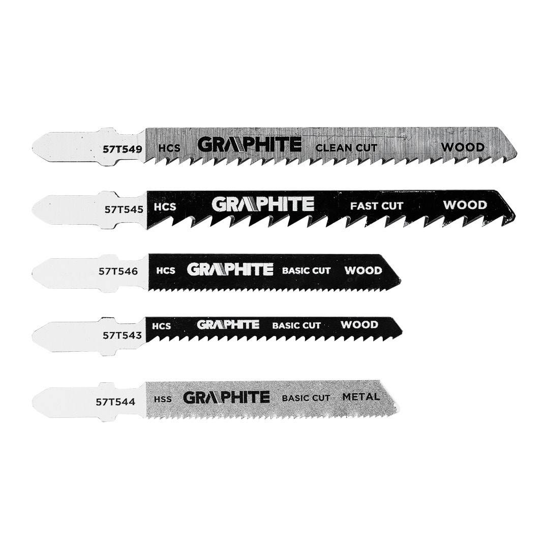 GRAPHITE Jigsaw Blade Set - precise cutting