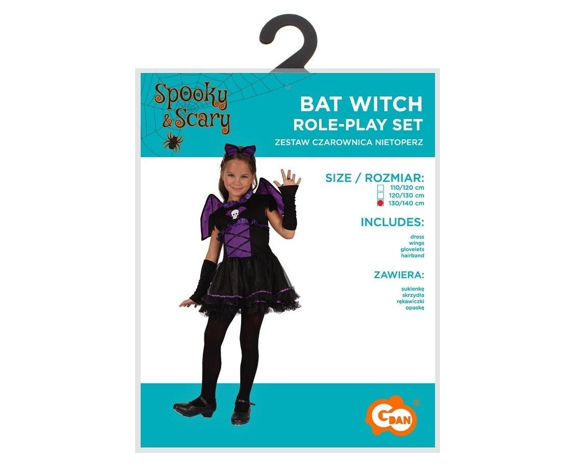 Godan Witch Bat Costume for children 130/140cm