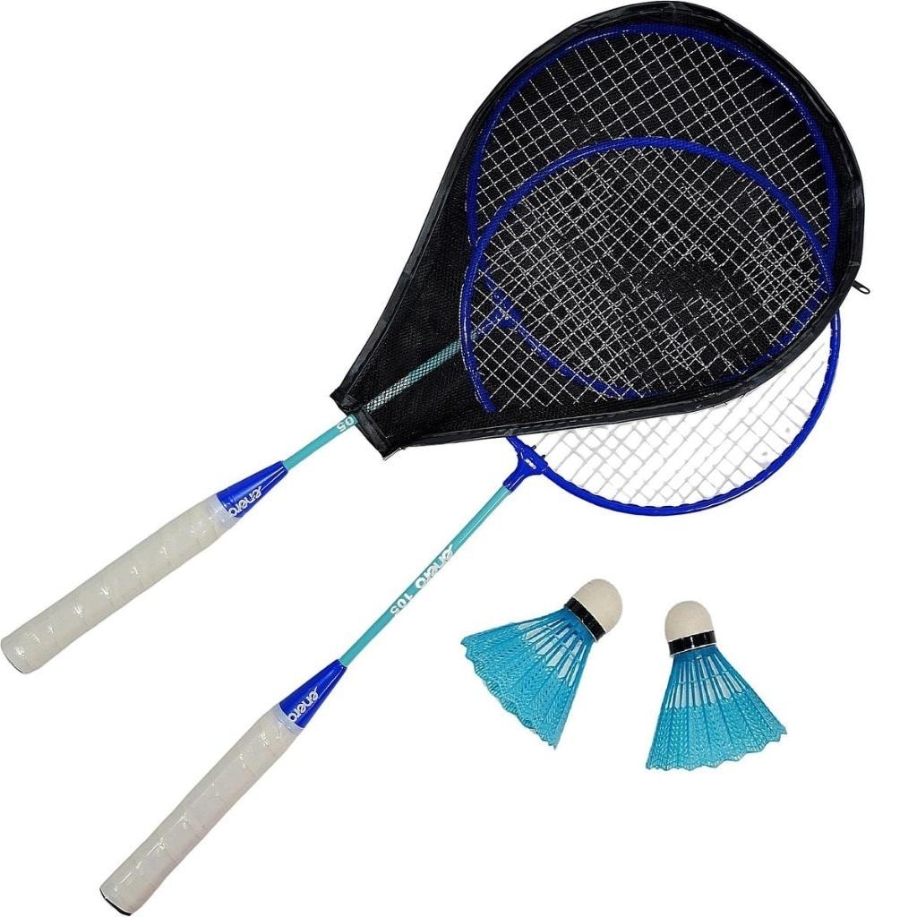 Enero Badminton set in navy blue case - perfect as a gift