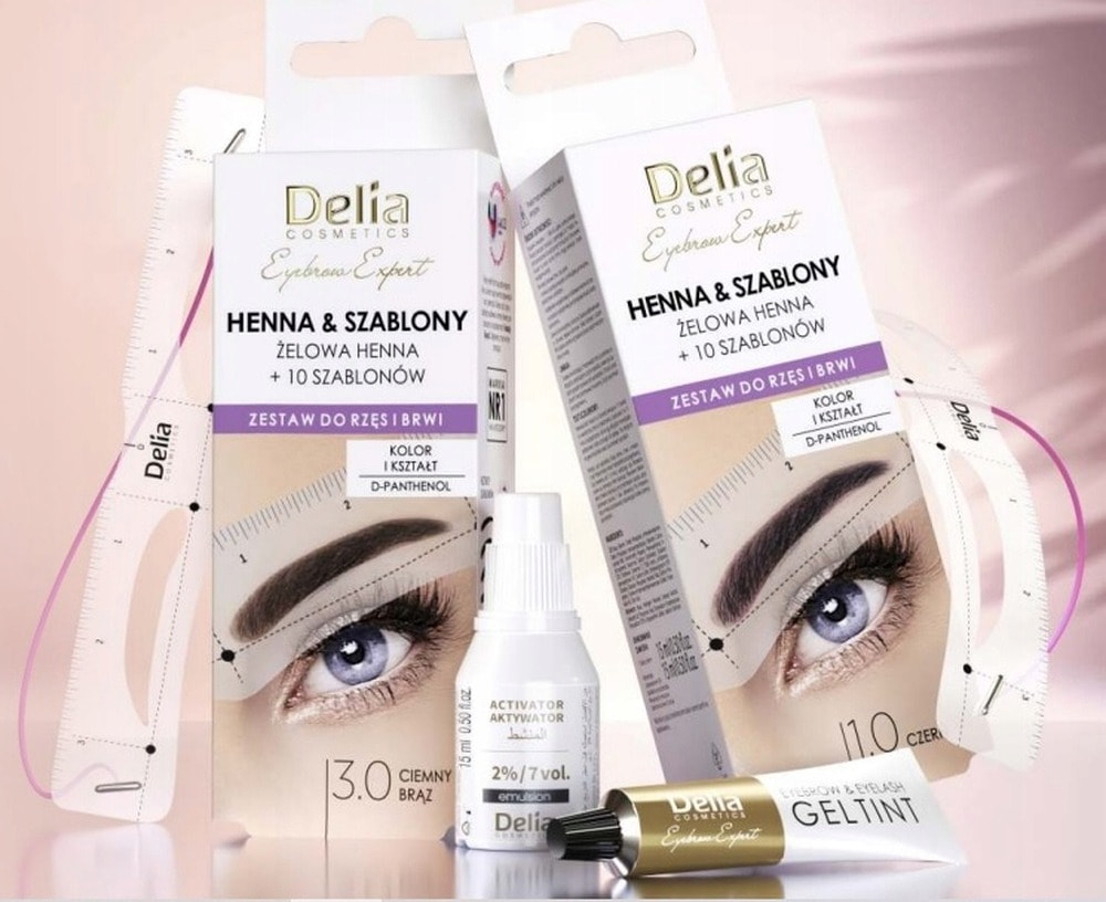 Delia Henna Set & Stencils - highlight your eyebrows!