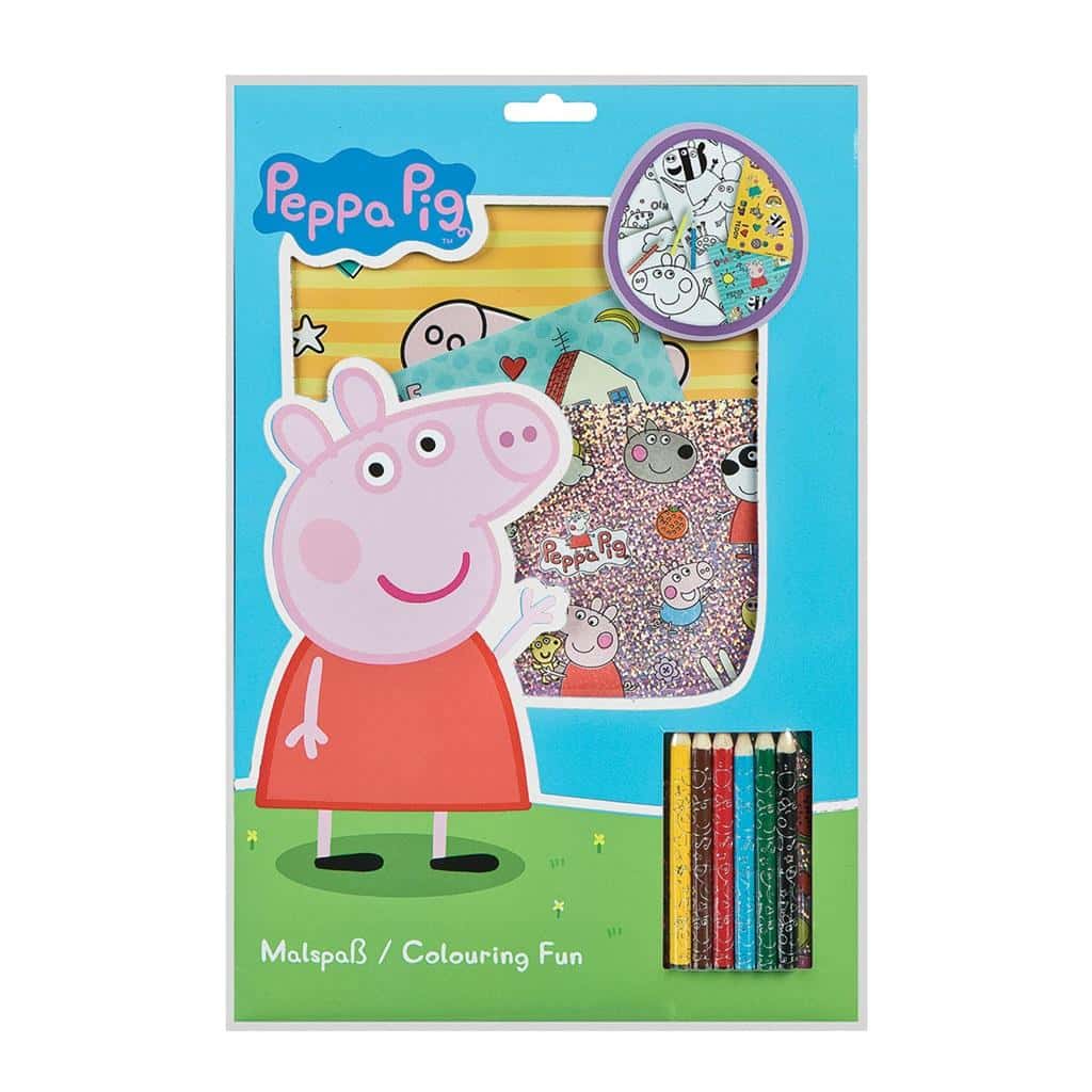 Undercover Peppa Pig Creative Set - Coloring books and stickers for little artists
