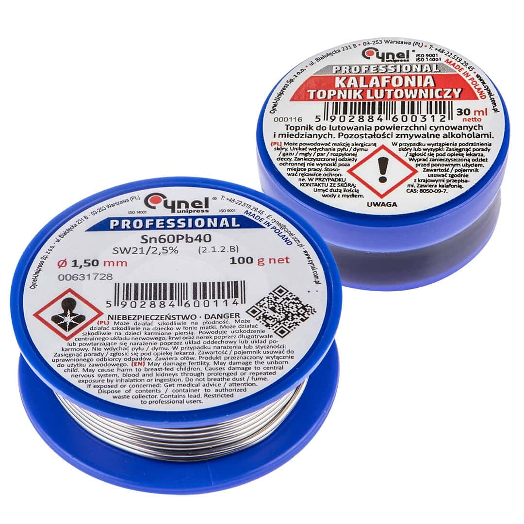 CYNEL Soft soldering kit - solder and rosin for every DIY enthusiast