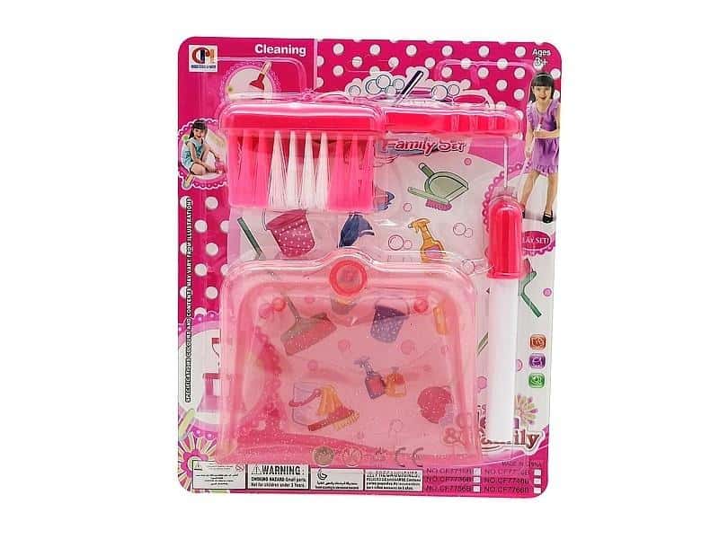 Cleaning set - Plush animal bag with strap