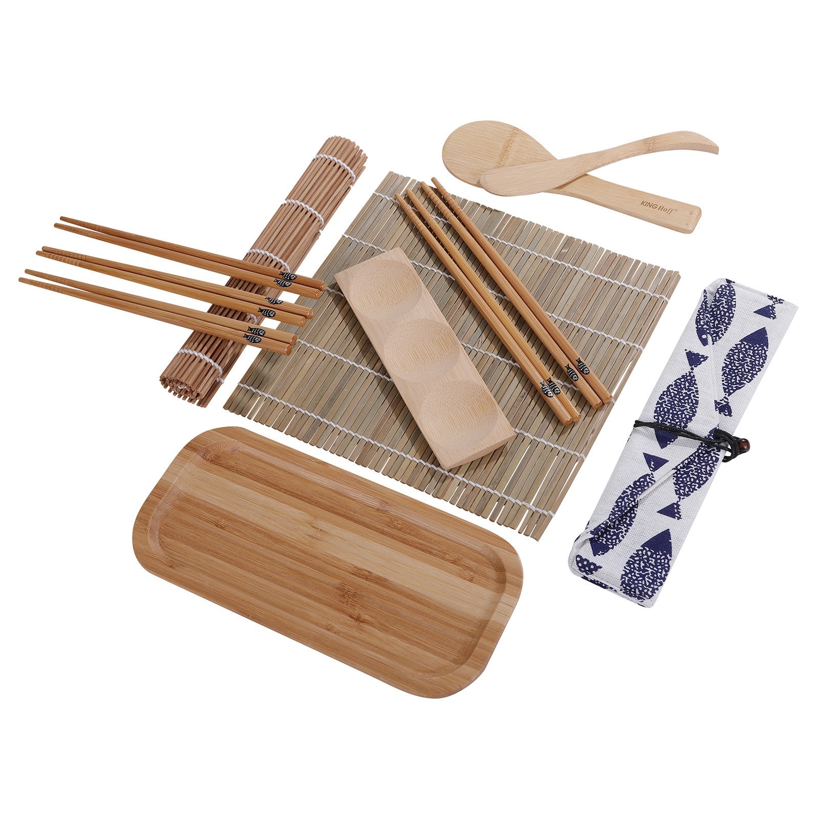 Kinghoff Bamboo Sushi Set - perfect as a gift