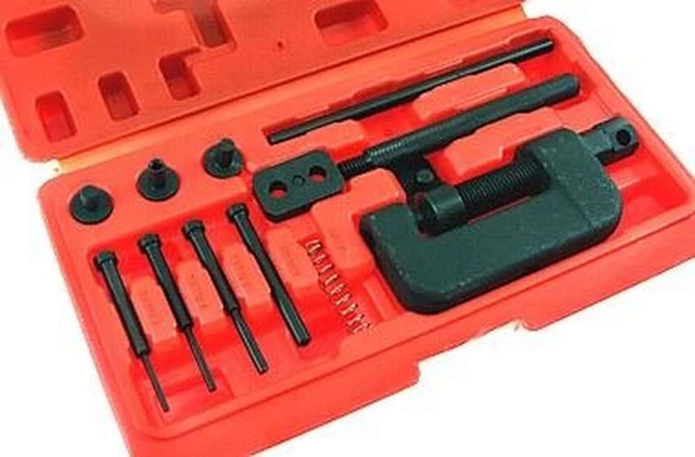 BEAST Chain Riveting Tool Kit - 13 pieces for motorcycles and bicycles