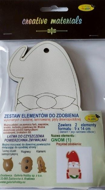 Galeria Hobby Plywood decoration set Santa Claus - create your own decorations!